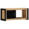 vidaXL Mobile Porta TV 80x30x35 cm in Legno Massello di Mango Grezzo
