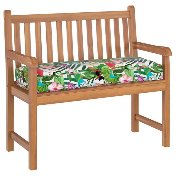 vidaXL Cuscino Floreale Multicolore 110 x 40 x 8 cm Tessuto Oxford