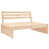 vidaXL Set Salotto da Giardino 2 pz in Legno Massello di Pino