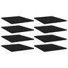 vidaXL Ripiani per Libreria 8pz Neri 40x50x1,5cm in Legno Multistrato
