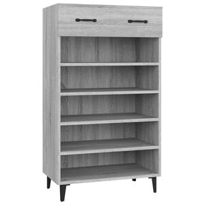 vidaXL Scarpiera Grigio Sonoma 60x35x105 cm in Legno Multistrato