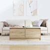 vidaXL Tavolino da Salotto con Cassetti Rovere Sonoma 100x100x40 cm