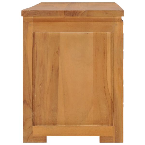 vidaXL Mobile Porta TV 110x30x40 cm in Legno Massello di Teak