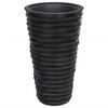 vidaXL Fioriera con Interno Rimovibile Antracite 8/22 L PP Scanalato