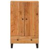 vidaXL Credenza con Cassetto 60x33x100cm Legno Massello Acacia e Ferro