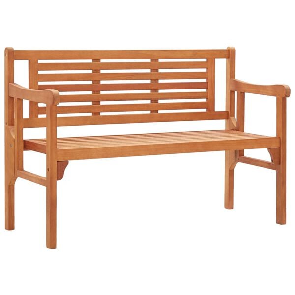 vidaXL Panchina da Giardino Pieghevole 120 cm Legno Massello Eucalipto