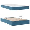 vidaXL Letto con contenitore e materasso Blu 120 x 190 cm Velluto