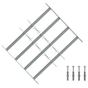 vidaXL Griglia di sicurezza per finestre con 4 barre trasversali 3 pz