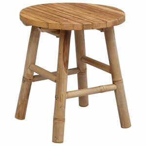 vidaXL Panca da Giardino Naturale &Oslash; 38 x 42 cm Bamb&ugrave;