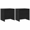 vidaXL Armadio da Notte Rovere Nero 45 x 34 x 44,5 cm