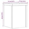 vidaXL Supporti per Piante 2 pz Rovere 15x15x20 cm in Multistrato