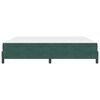 vidaXL Letto a molle con materasso Verde Scuro 200 x 200 cm Tessuto
