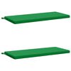 vidaXL Cuscini per Panchina SOEST 2 pz 100% Poliestere Verde