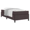 vidaXL Letto a molle Marrone Scuro 100 x 200 cm Tessuto