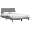 vidaXL Giroletto senza Materasso Tortora 120x200 cm Tessuto