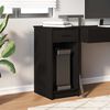 vidaXL Supporto a Torre per Computer con Cassetto Nero 35x45x77 cm