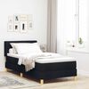 vidaXL Letto a molle con materasso Nero 200 x 80 cm Poliestere