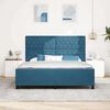 vidaXL Letto a molle con testiera Blu Scuro 180 x 200 cm Velluto