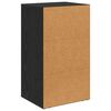 vidaXL Credenza Rovere Nero 40 x 33 x 70 cm Legno multistrato