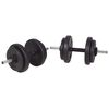 vidaXL Panca Reclinabile con Rack Bilanciere e Set Manubri 90 kg