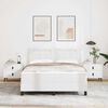 vidaXL Letto a molle con materasso Bianco 140 x 200 cm Pelle sintetica