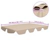 vidaXL Baldacchino per Dondolo Giardino Beige 188/168x145/110 cm
