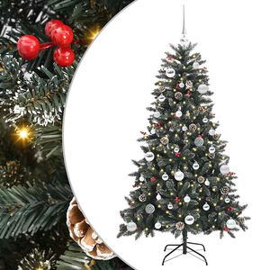vidaXL Albero di Natale artificiale con 150 LED Verde 150 cm