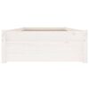 vidaXL Giroletto con Cassetti Bianco 90x200 cm