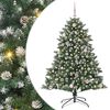 vidaXL Albero di Natale artificiale con 150 LED Verde 150 cm