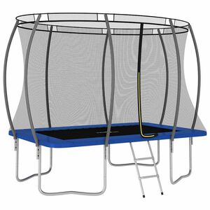 vidaXL Set Trampolino Rettangolare 274x183x76 cm 150 kg