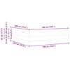 vidaXL Letto a molle con materasso Marrone Scuro 180 x 200 cm Tessuto