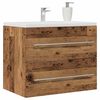 vidaXL Mobile Lavabo da Bagno Legno Antico 60x38,5x48 cm in Truciolato