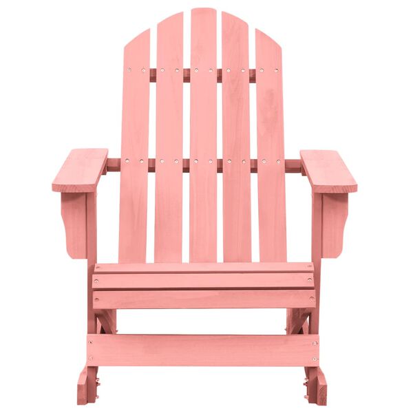 vidaXL Sedia a Dondolo Giardino Adirondack in Legno di Abete Rosa