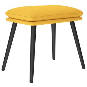 vidaXL Poggiapiedi Giallo Senape 45x29,5x35 cm in Tessuto