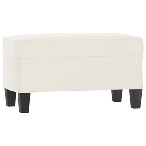 vidaXL Panca beige 70x35x41 cm in Microfibra