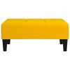 vidaXL Divano Letto 2 Posti con 2 Cuscini e Poggiapiedi Giallo Velluto