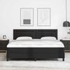 vidaXL Struttura letto con materasso Nero 180 x 200 cm Pelle sintetica