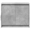 vidaXL Credenza con LED Grigio Cemento 72x34x61 cm Legno Multistrato