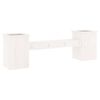 vidaXL Panchina Fioriera Bianca 184,5x39,5x56,5 cm Legno Massello Pino
