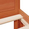 vidaXL Giroletto senza Materasso con Testiera Marrone Cera 180x200Pino