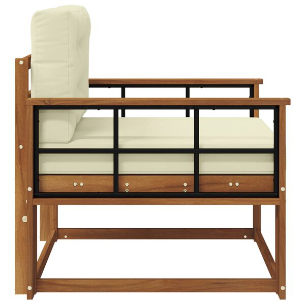 vidaXL Divano centrale per esterno Legno di Acacia Massello Naturale