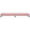 vidaXL Letto a Molle senza Materasso Rosa 120x220 cm in Velluto