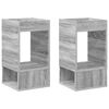 vidaXL Tavolino 2 pz Grigio Sonoma 30 x 30 x 56 cm