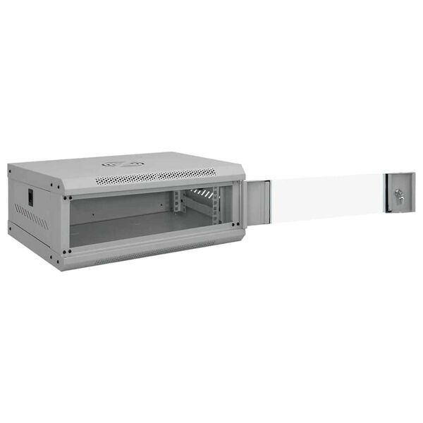 vidaXL Armadietto di rete Grigio 53 x 45 x 21 cm Acciaio