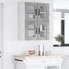 vidaXL Mobile da cucina con porta 2 pcs Grigio cemento 60 x 31 x 40 cm