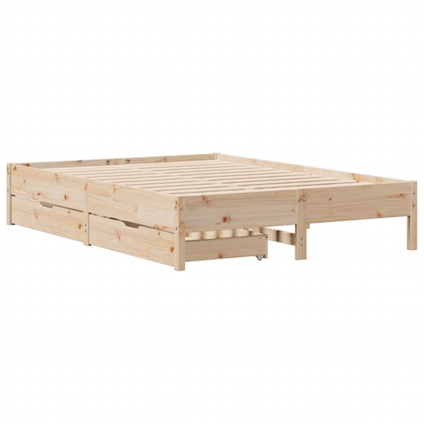 vidaXL Letto senza Materasso 120x200 cm in Legno Massello di Pino