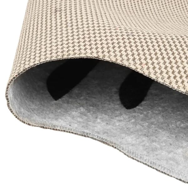 vidaXL Tappeto Nero Bianco 120x170 Motivo Zebrato Lavabile