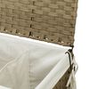 vidaXL Cesto Portabiancheria con Ruote 60x35x60,5 cm Rattan