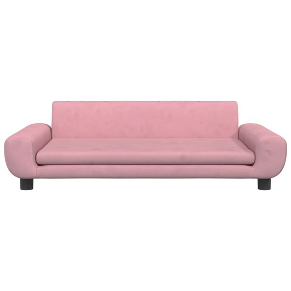 vidaXL Divano per Bambini Rosa 100x54x33 cm in Velluto