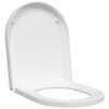 vidaXL Sedile del WC Bianco 48 x 36,5 x 4,5 cm Polipropilene